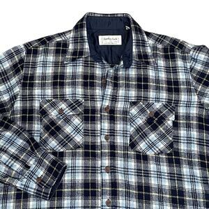 Vintage Plaid Flannel Shirt L Mens Lumberjack Outdoors Workwear Western Hunting
